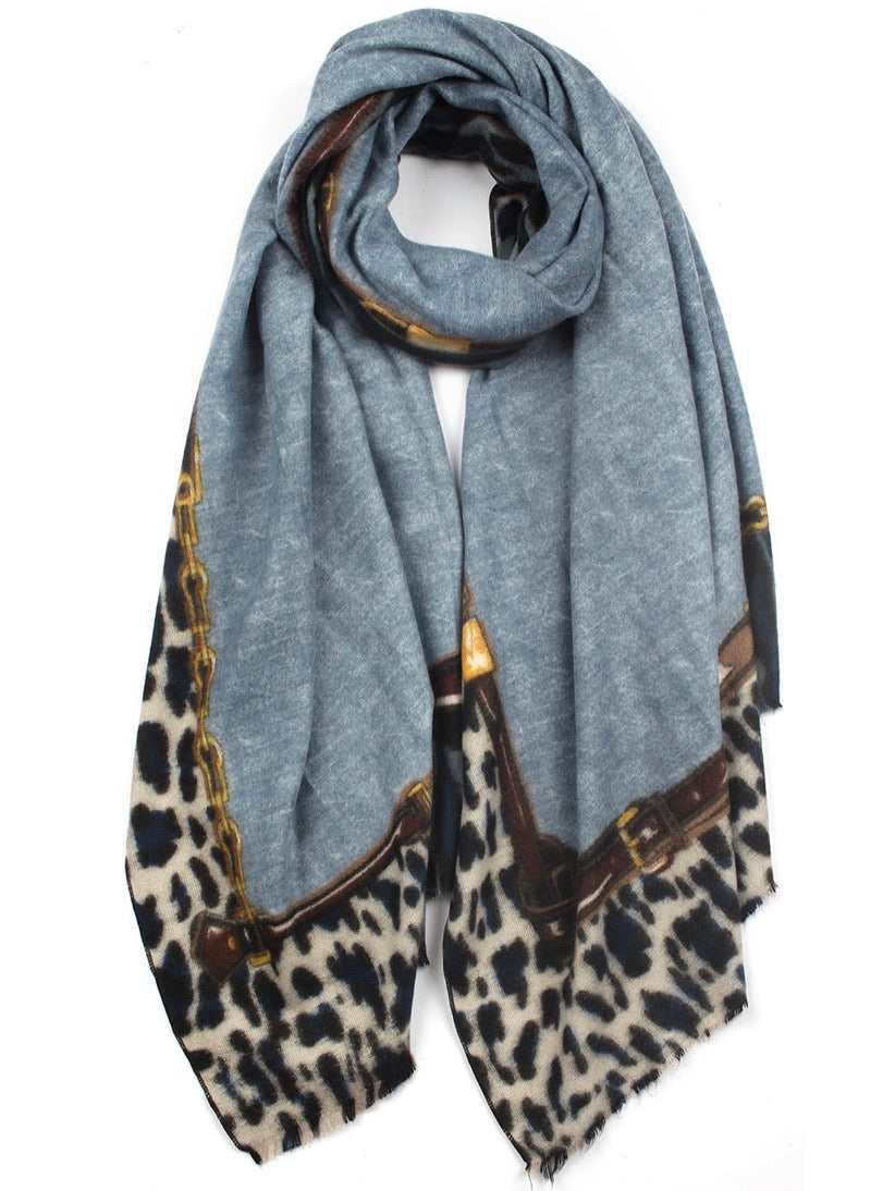 Cashmere Blend Equestrian Scarf