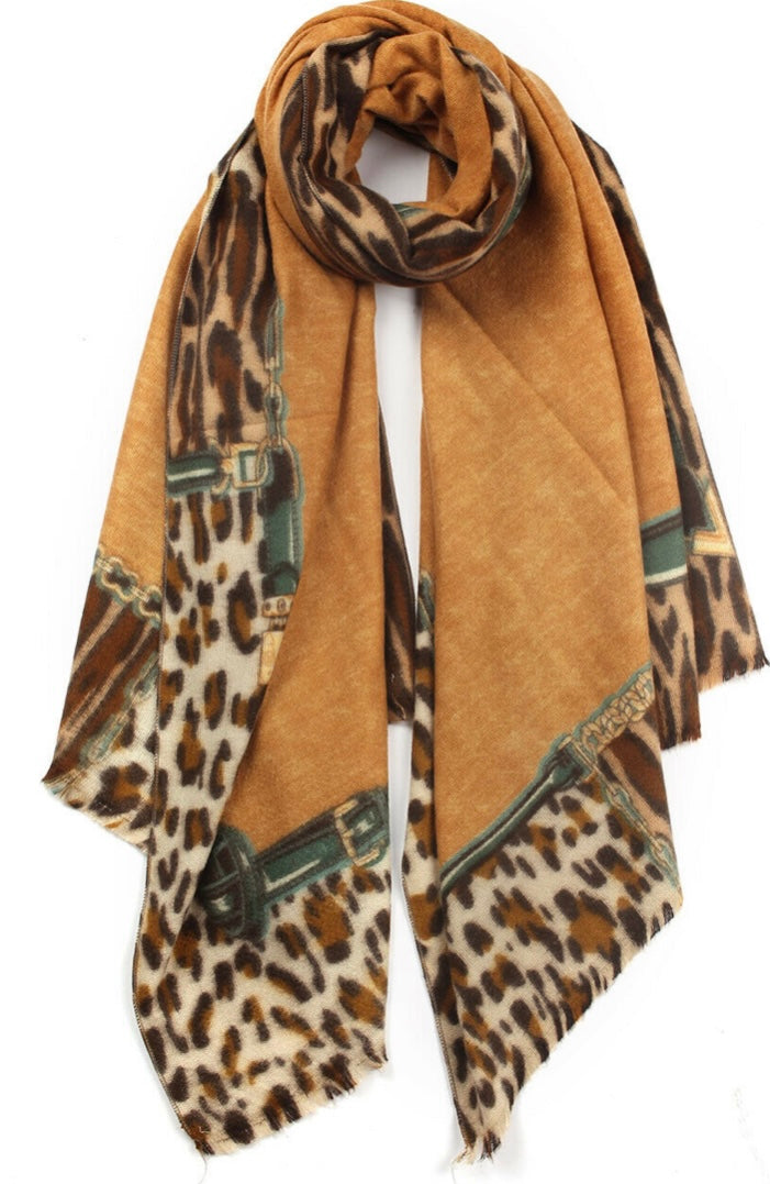 Cashmere Blend Equestrian Scarf